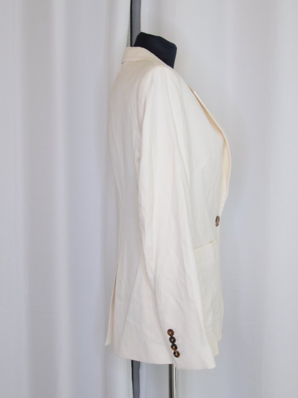 Reiss Ember Tailored Single Breasted Cream Blazer Sz 4 - Picture 3 of 6